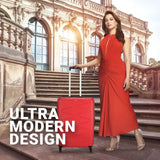 Kamiliant By American Tourister Hard Body Set Of 3 Luggage 4 Wheels - Triprism Spinner 3Pc Set Red - Red