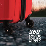 Kamiliant By American Tourister Hard Body Set Of 2 Luggage 4 Wheels - Triprism Spinner 2Pc Set Red - Red