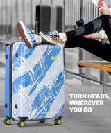 Skybags Hard Body Set Of 3 Luggage 8 Wheels - Stroke Neo 3P Set (Cabin+Medium+Large) Trolley Bag - Suitcase - Blue