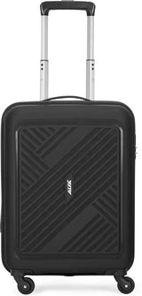 Alfa By Vip Small Cabin Suitcase (55 Cm) 4 Wheels - Rhino - 55 Hardbody Trolley Bag - Black