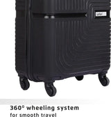 Safari Small Cabin Suitcase (55 Cm) 4 Wheels - Eclipse 55 - Black, Silver