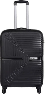 Safari Small Cabin Suitcase (55 Cm) 4 Wheels - Eclipse 55 - Black, Silver