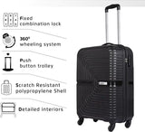 Safari Small Cabin Suitcase (55 Cm) 4 Wheels - Eclipse 55 - Black, Silver