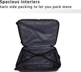 Safari Small Cabin Suitcase (55 Cm) 4 Wheels - Eclipse 55 - Black, Silver