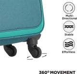 Magnum Large Check-In Suitcase (71 Cm) 4 Wheels - Cliff - Teal