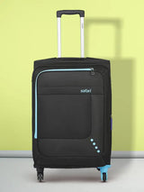 Safari Small Cabin Suitcase (57 Cm) 4 Wheels - Star 55 4W - Black