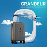Safari Small Cabin Suitcase (58 Cm) 8 Wheels - Grandeur 55 - Grey