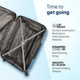 American Tourister Large Check-In Suitcase (77 Cm) 4 Wheels - Amt Hamilton Plus Sp77Cm M.Blu - Blue