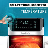 INALSA Air Fryer for Home 6.5L Capacity-1600 W with Digital Control and 8 Preset Function|Quick Heat Circulation Variable Temp. Control,Baking,Grilling, Air Frying,Roasting Sous Chef LX