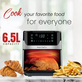 INALSA Air Fryer for Home 6.5L Capacity-1600 W with Digital Control and 8 Preset Function|Quick Heat Circulation Variable Temp. Control,Baking,Grilling, Air Frying,Roasting Sous Chef LX