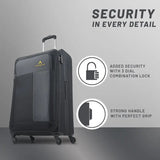 Aristocrat Large Check-In Suitcase (79 Cm) 4 Wheels - Airplus 79 - Softbody Trolley Bag - Black