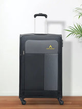Aristocrat Large Check-In Suitcase (79 Cm) 4 Wheels - Airplus 79 - Softbody Trolley Bag - Black