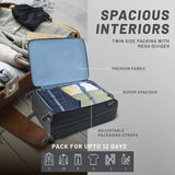 Aristocrat Large Check-In Suitcase (79 Cm) 4 Wheels - Airplus 79 - Softbody Trolley Bag - Black