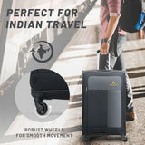 Aristocrat Large Check-In Suitcase (79 Cm) 4 Wheels - Airplus 79 - Softbody Trolley Bag - Black