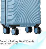 Safari Small Cabin Suitcase (55 Cm) 8 Wheels - Keplar 55 - Blue