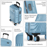 Safari Small Cabin Suitcase (55 Cm) 8 Wheels - Keplar 55 - Blue