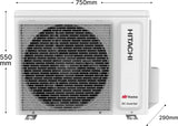Hitachi 2026 Model 1.5 Ton 3 Star Split Inverter AC 5000W Cooling Capacity expandable to 5300W (RAS.D318PCD2BS2, RAC.318WCDIE3, RAK.D318PCD2BS2, White)