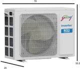 Godrej WZR 5 in 1 Convertible 2 Ton 3 Star Inverter Split AC with I-Sense Technology (2025 Model, Copper Condenser, SIC 24ITC3 WZR)