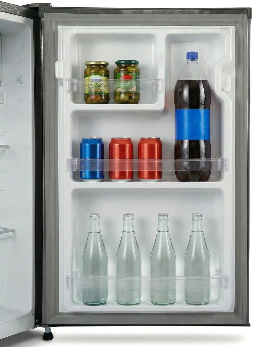 Midea, 100 L, Direct Cool Ref , 1 Star, Silver,MDRD100D1HLSS