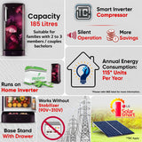 LG 185 L, 5 Star, Smart Inverter, Direct Cool Single Door Refrigerator (GLD1956ZAPI, Purple Ilan, Fit Max Chiller Tray, Base stand with Drawer & Runs on Home Inverter)