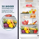 Haier 237 L, 3 Star, 8 In 1 Convertible, Twin Inverter Technology, Bottom Mounted Frost Free Double Door Refrigerator (HEB-243GS-P, Moon Silver)