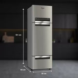 Whirlpool 235 L Frost Free Triple Door Refrigerator (Radiant Steel, FP 253D PROTTON ROY RADIANT STEEL(Z))