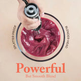 INALSA Stainless Steel Electric Hand Blender with 500W DC Motor|Variable & Turbo Speed|Super Silent|Ultra Sharp SS Blade & Detachable Stem|for Smoothie & Juices,Whip,Chop-RobotInox500