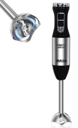 INALSA Stainless Steel Electric Hand Blender with 500W DC Motor|Variable & Turbo Speed|Super Silent|Ultra Sharp SS Blade & Detachable Stem|for Smoothie & Juices,Whip,Chop-RobotInox500