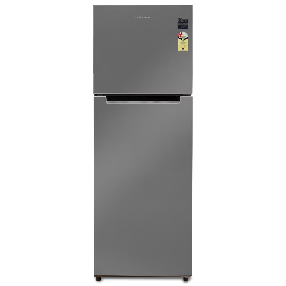 Kelvinator 350 litres 2 Star Double Door Refrigerators, Hairline Silver KRF-A370HSV(Used condition)