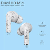 pTron Basspods P181 Bluetooth 5.1 True Wireless Headphones, 32Hrs Total Playtime, Passive Noise Cancellation, Immersive Stereo Sound, Touch Controls, Voice Assistance, Type-C Fast Charging & IPX4