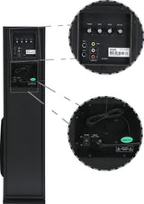 PHILIPS SPA9120B/94 120 W Bluetooth Tower Speaker (Black, 2.0 Channel)
