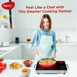 Pigeon Radiant Infrared Cooktop Induction 2200 Watt, Compatible for all cooking utensils, Black, Touch Panel
