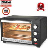 Inalsa Quick Chef 16BK 16L OTG with Baking Pan, Grill Tray, Crumb Tray & Tray Handle, BlackInalsa OTG Quick Chef 16BK
