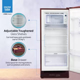Voltas Beko by A Tata Product 183 L Direct Cool Single Door 5 Star Refrigerator with Base Drawer (Vivi Wine, RDC215A / W0VWR0M0B00GO)
