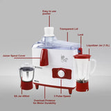 Pringle (JMG) 500 W Juicer Mixer Grinder (REAL)