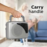 Philips Radio RL118/94 with MW/SW/FM Bands, 200mW RMS soundoutput, Built in rechargeable battery