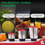 WONDERCHEF Robo 500 W Juicer Mixer Grinder