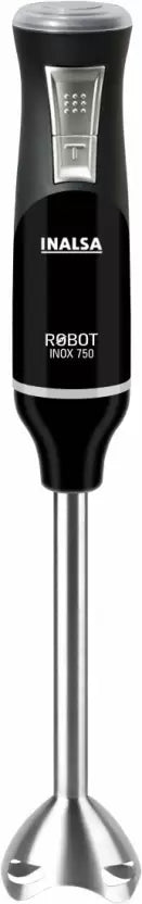 INALSA Stainless Steel Electric Hand Blender with 500W DC Motor|Variable & Turbo Speed|Super Silent|Ultra Sharp SS Blade & Detachable Stem|for Smoothie & Juices,Whip,Chop-RobotInox500