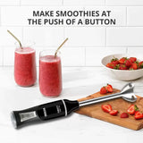 INALSA Stainless Steel Electric Hand Blender with 500W DC Motor|Variable & Turbo Speed|Super Silent|Ultra Sharp SS Blade & Detachable Stem|for Smoothie & Juices,Whip,Chop-RobotInox500