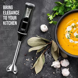 INALSA Stainless Steel Electric Hand Blender with 500W DC Motor|Variable & Turbo Speed|Super Silent|Ultra Sharp SS Blade & Detachable Stem|for Smoothie & Juices,Whip,Chop-RobotInox500