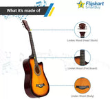 Flipkart SmartBuy RS - G38C 3TS Acoustic Guitar Linden Wood Linden Wood