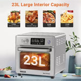INALSA Air Fryer Oven With 23L Capacity|1700 W-16 Preset Programs |Digital Display and Touch Control| Rotisserie & Convection|9 AccessoriesIAero Smart23