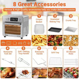 INALSA Air Fryer Oven With 23L Capacity|1700 W-16 Preset Programs |Digital Display and Touch Control| Rotisserie & Convection|9 AccessoriesIAero Smart23