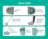 Spotzero by Milton MAXX SPIN (PP WRINGER) Mop Set