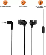 JBL T50HI Wired Headset (Black, In the Ear)