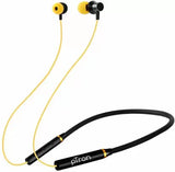 pTron Bluetooth Earphone Tangentbeat Black, Yellow