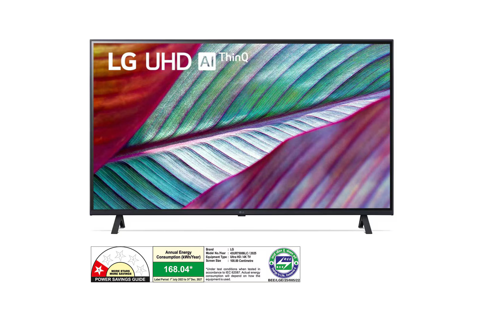 LG 108 cm (43 inch) Ultra HD (4K) LED Smart WebOS TV (43UR7550PSC)