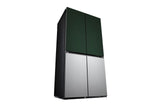LG 614 litres Side By Side Refrigerator, Green & Silver, GR-B24FQSJB