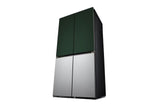 LG 614 litres Side By Side Refrigerator, Green & Silver, GR-B24FQSJB