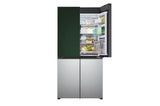 LG 614 litres Side By Side Refrigerator, Green & Silver, GR-B24FQSJB